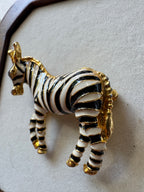 Broche zèbre