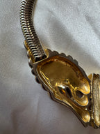 Collier en métal lion