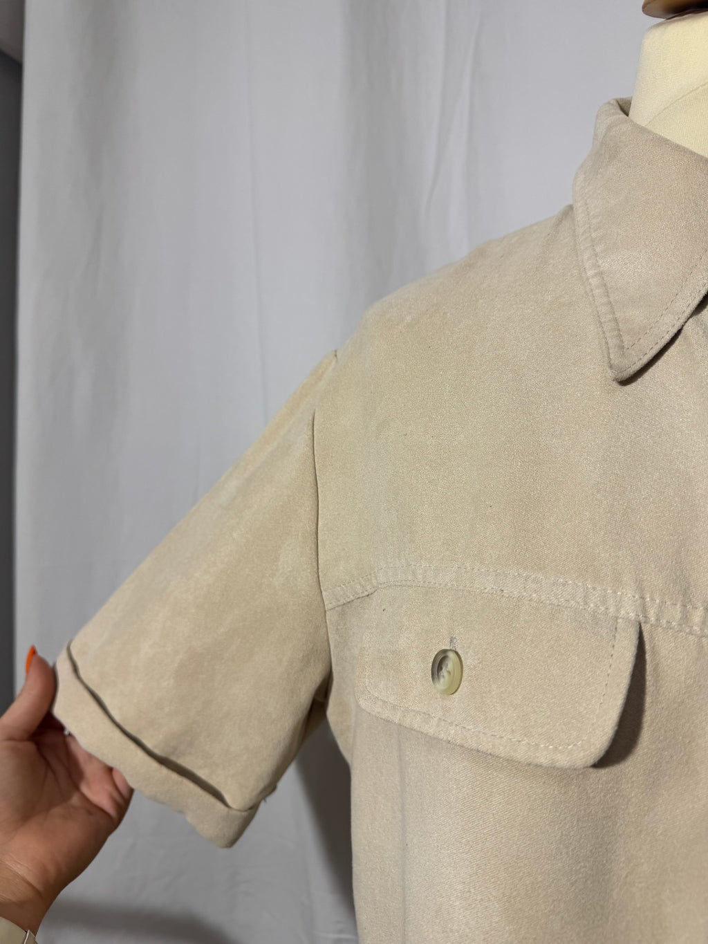 Chemise peau de pêche