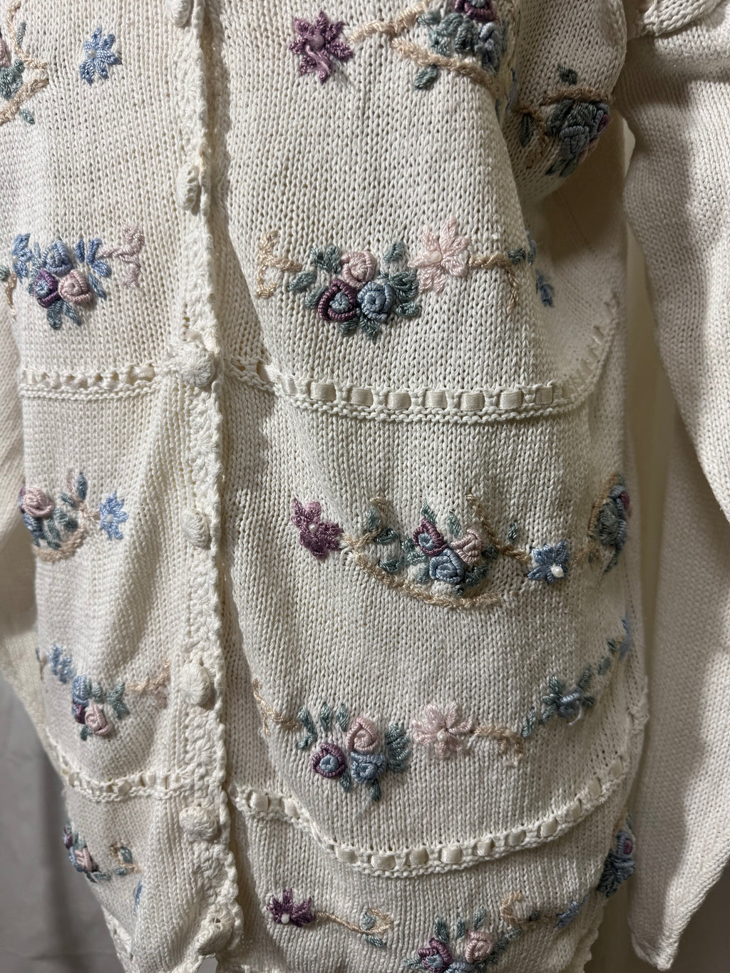 Cardigan à fleurs