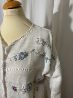Cardigan à fleurs