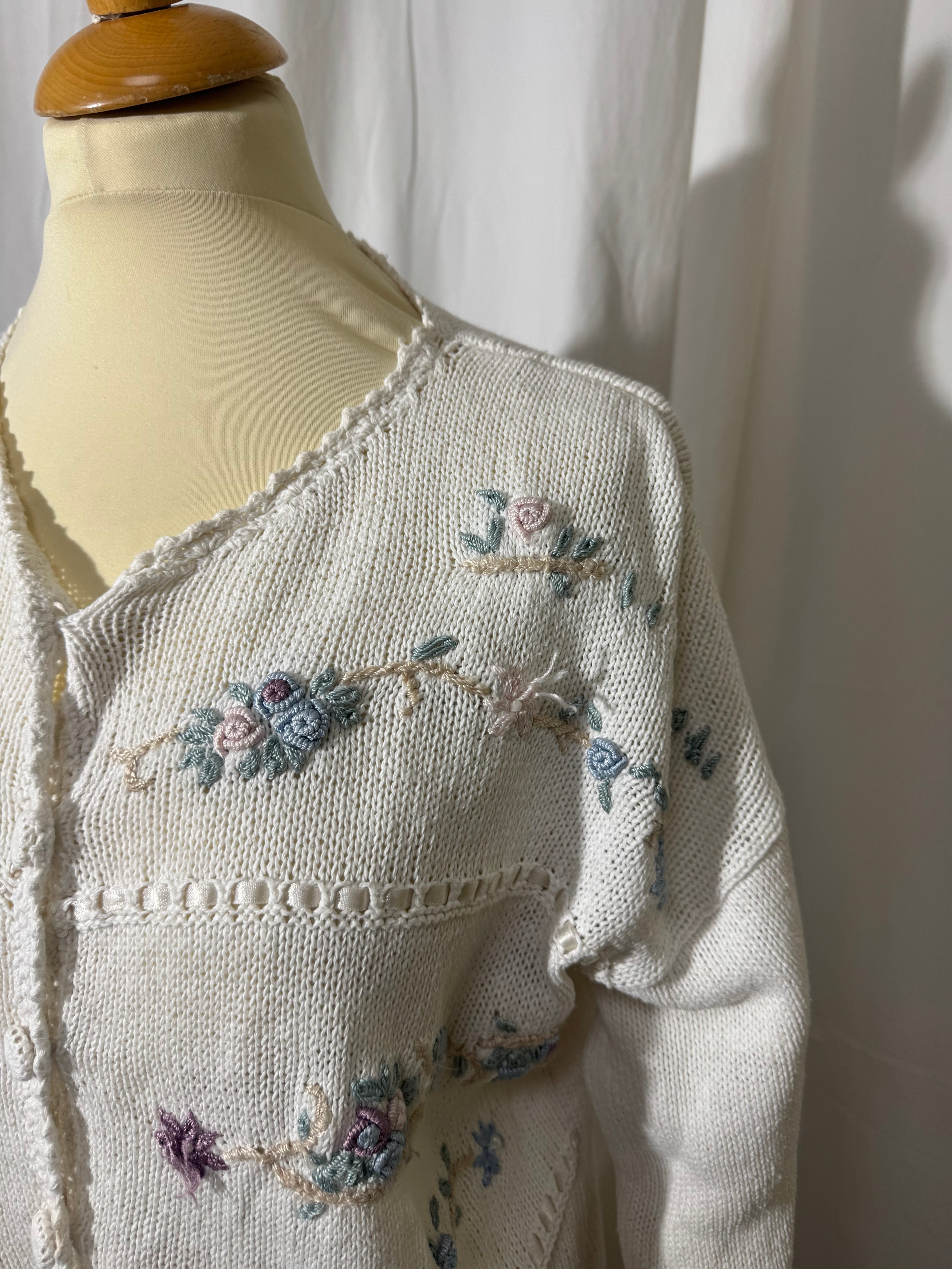 Cardigan à fleurs