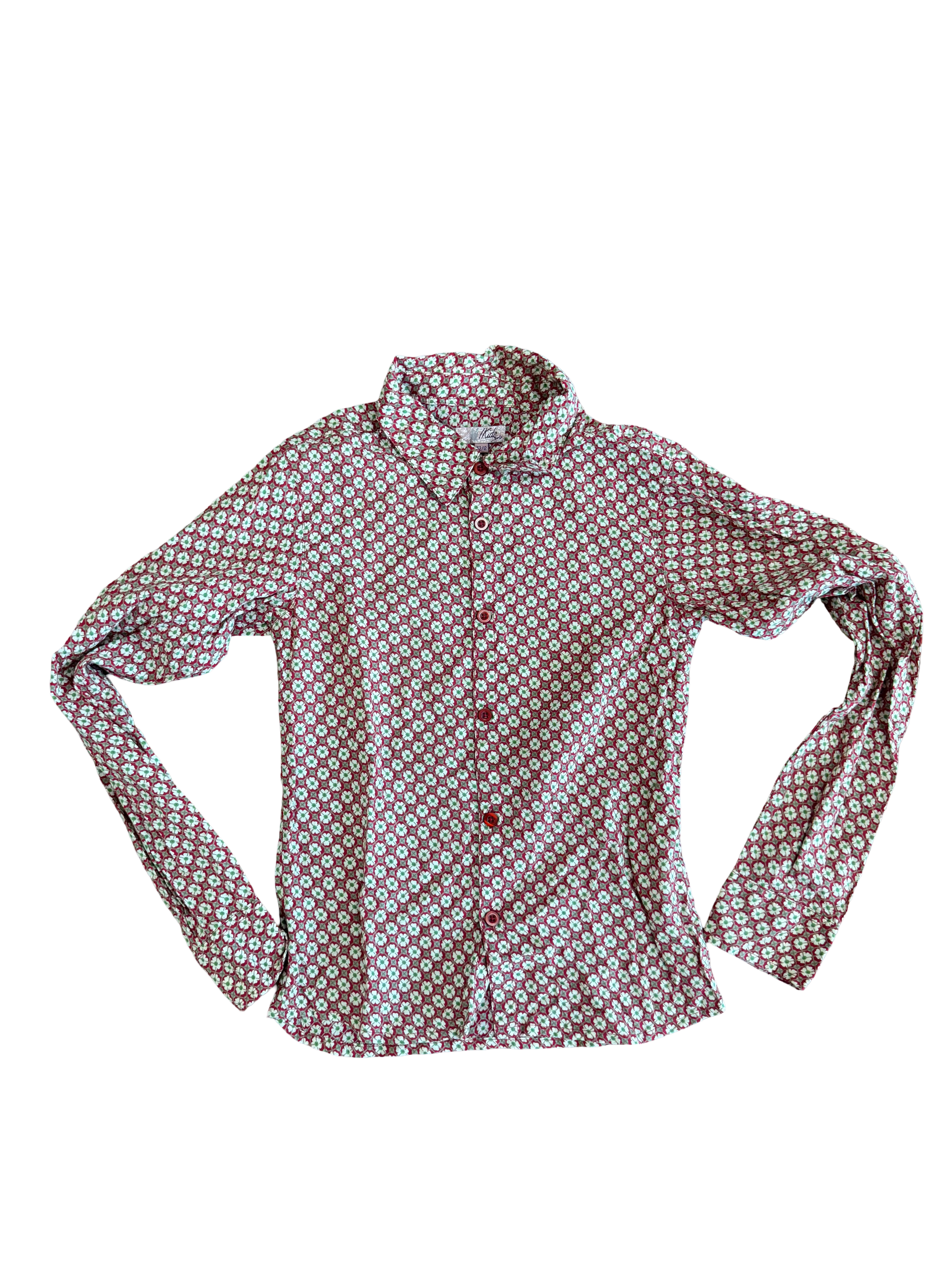 Chemise à fleurs 70s