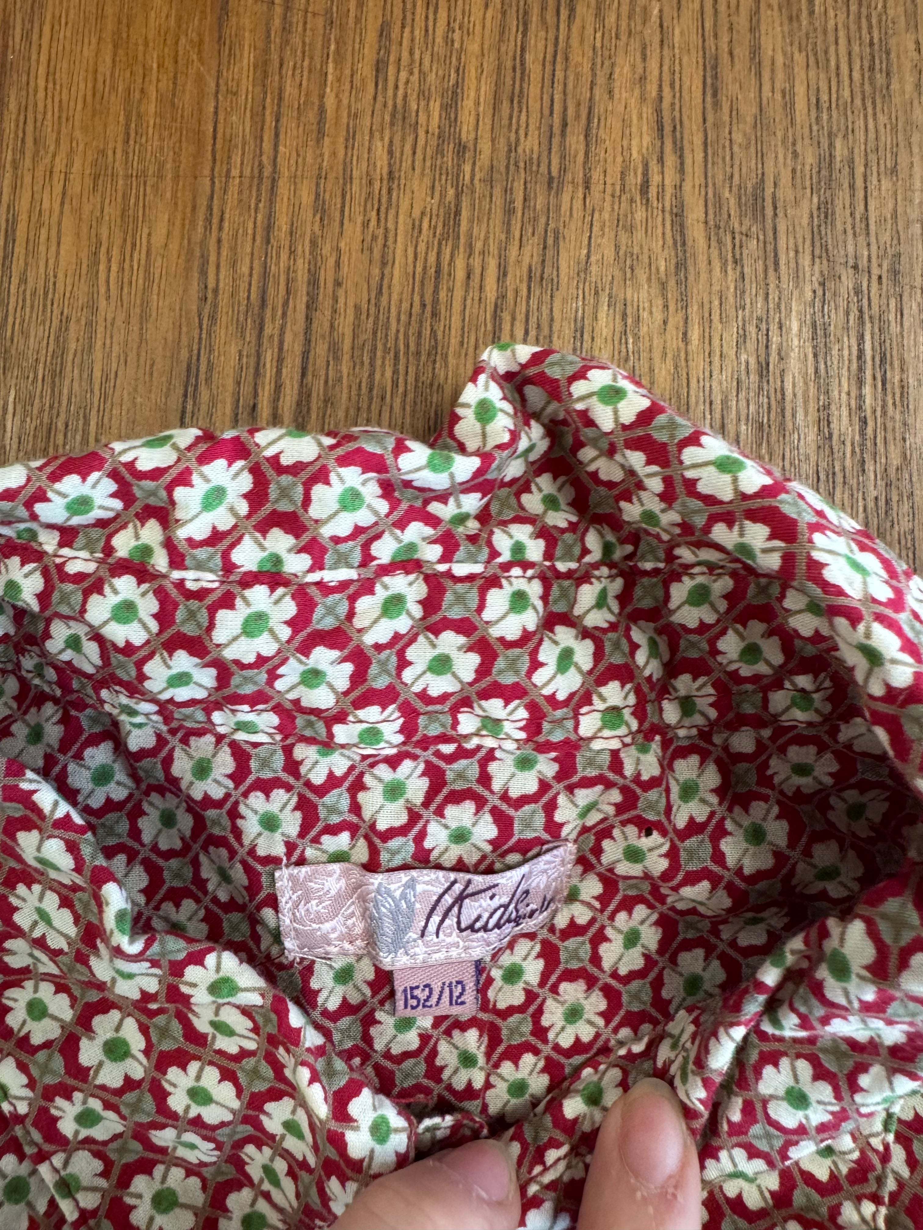 Chemise à fleurs 70s