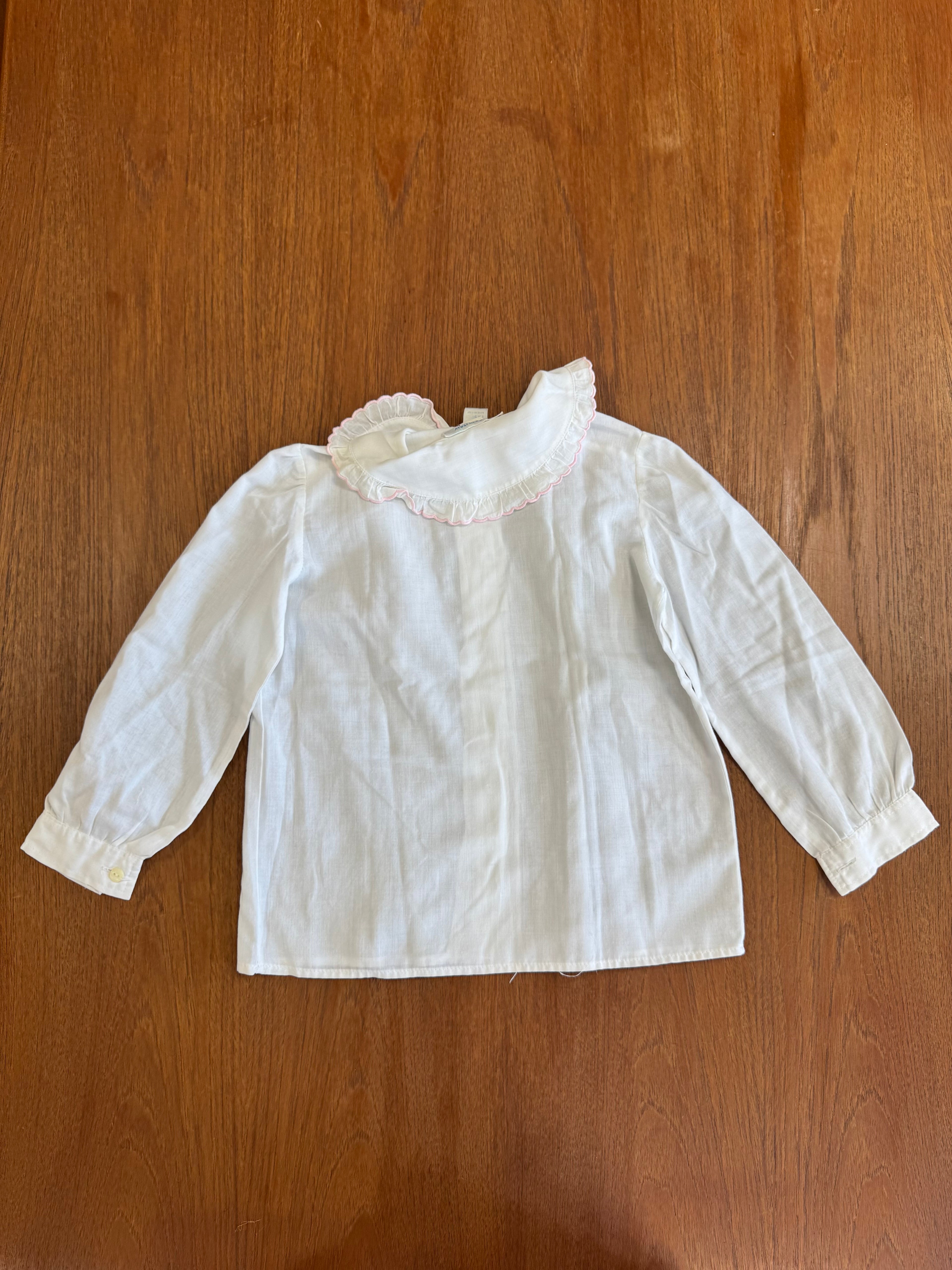Chemise blanche brodée
