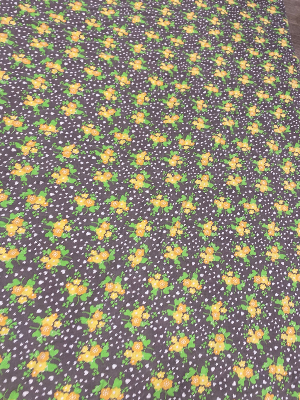 Drap à fleurs 70s