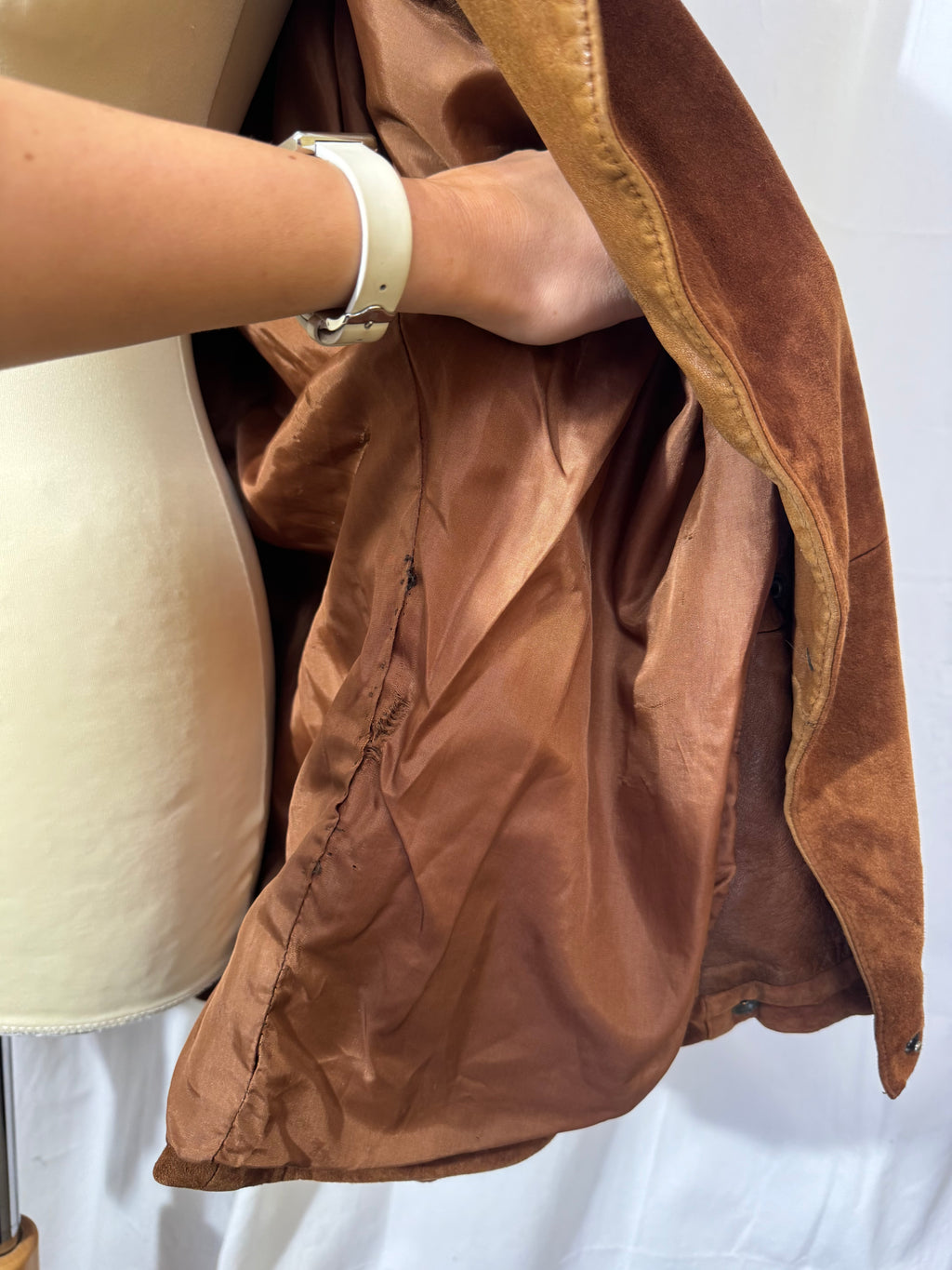 Blouson en daim 80s