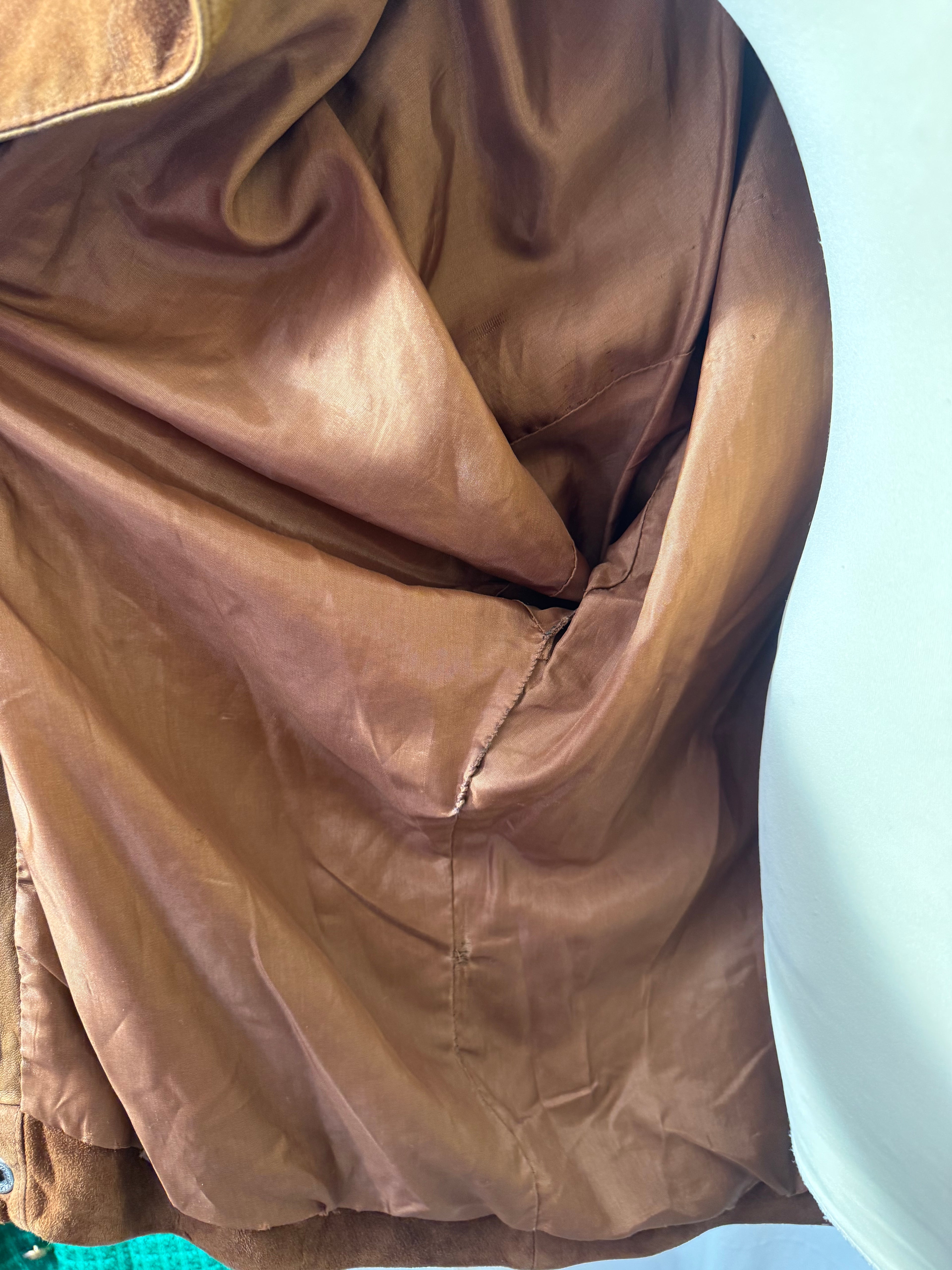 Blouson en daim 80s
