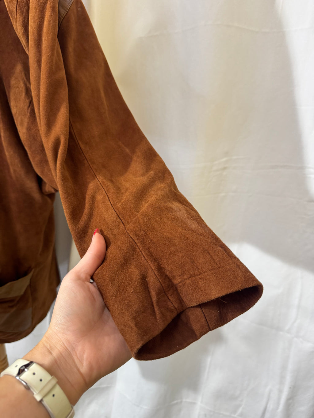 Blouson en daim 80s