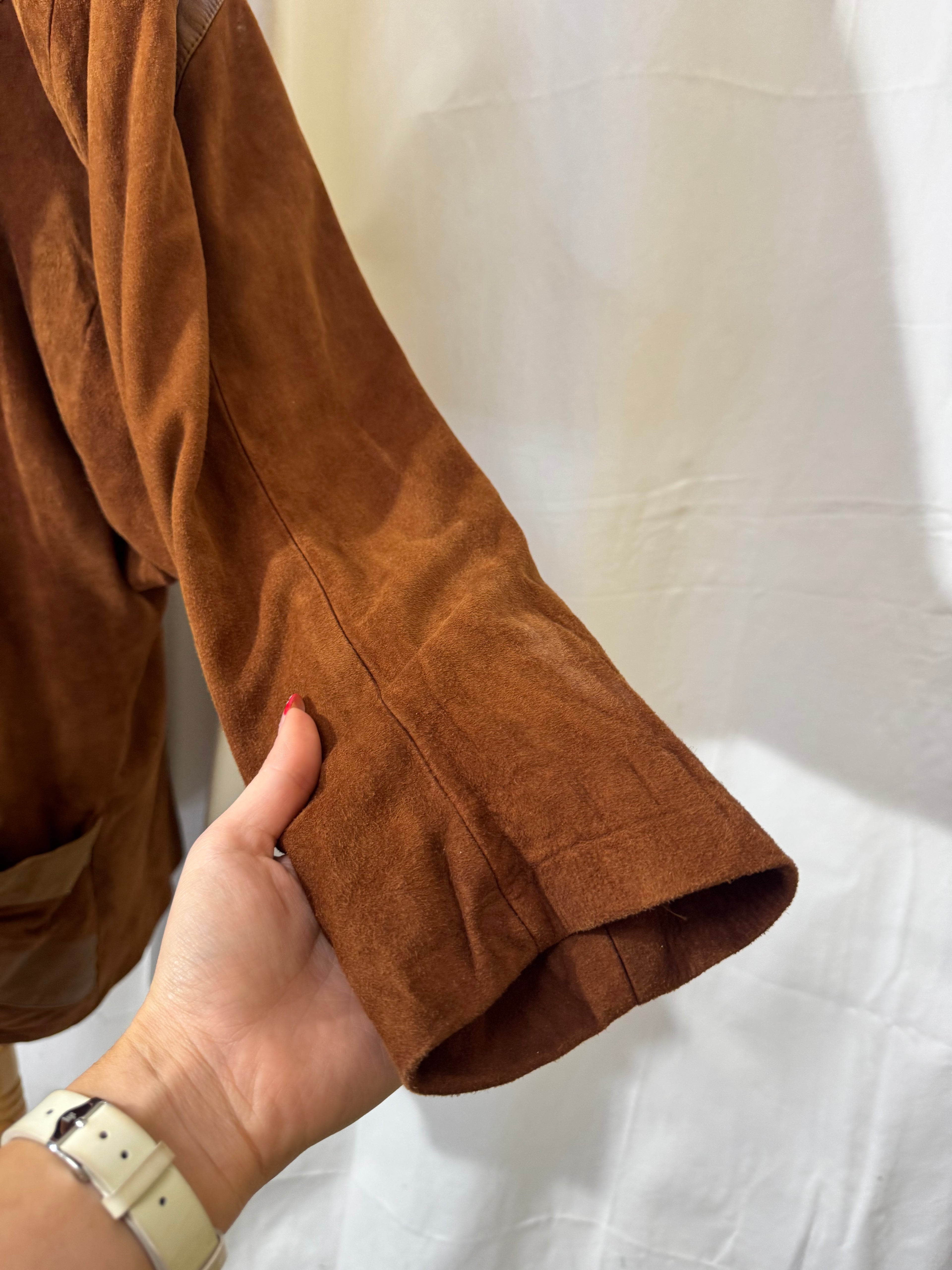 Blouson en daim 80s