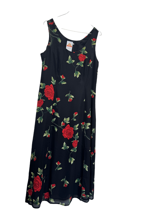 Robe longue à fleurs