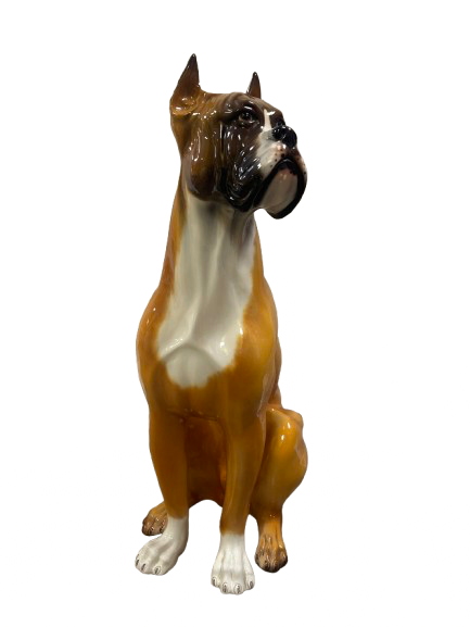 Chien en céramique italienne