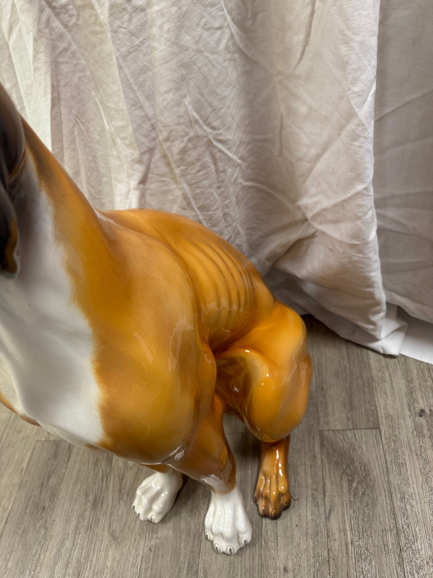 Chien en céramique italienne