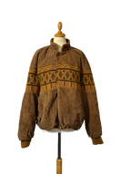 Bombers en daim Redskins