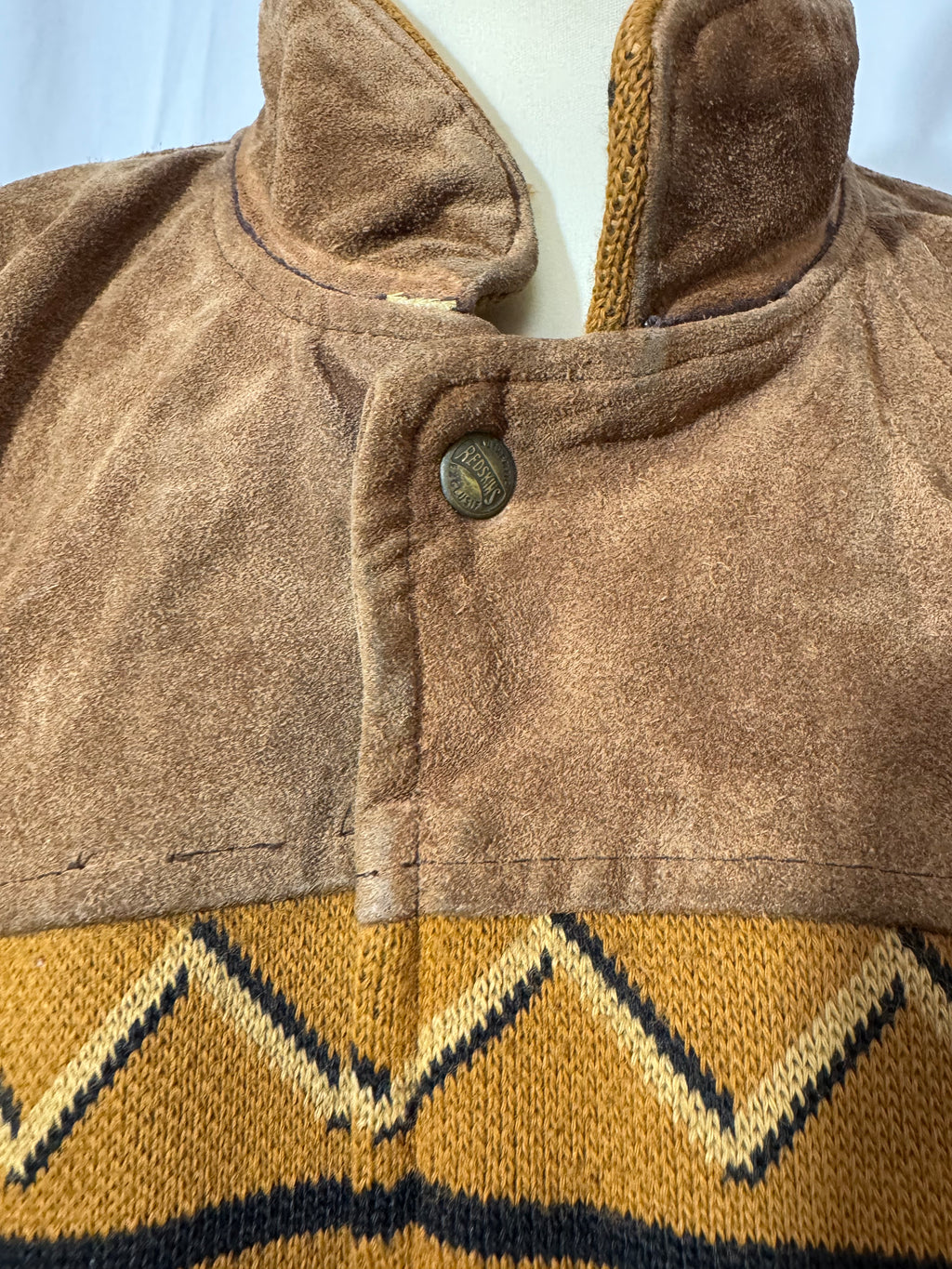 Bombers en daim Redskins