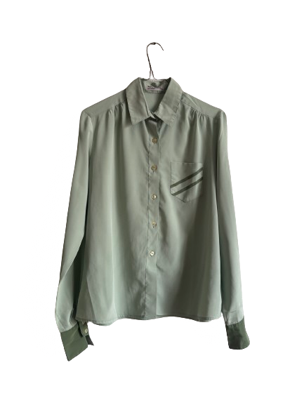 Chemise verte 80s