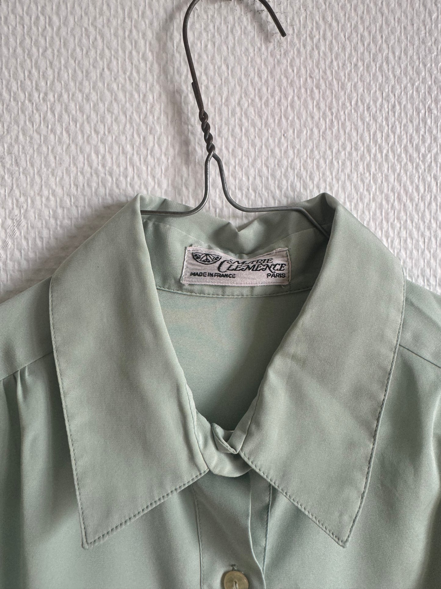 Chemise verte 80s