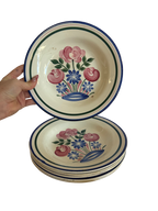 Assiettes creuses à fleurs