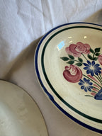 Assiettes creuses à fleurs