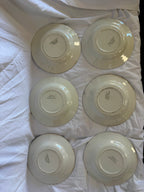 Assiettes creuses à fleurs