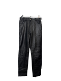 Pantalon en cuir noir