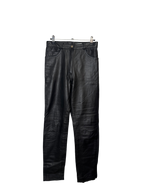 Pantalon en cuir noir