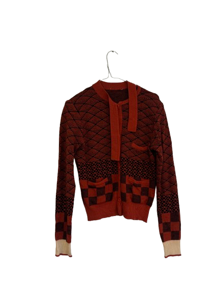 Pull à motifs 70s