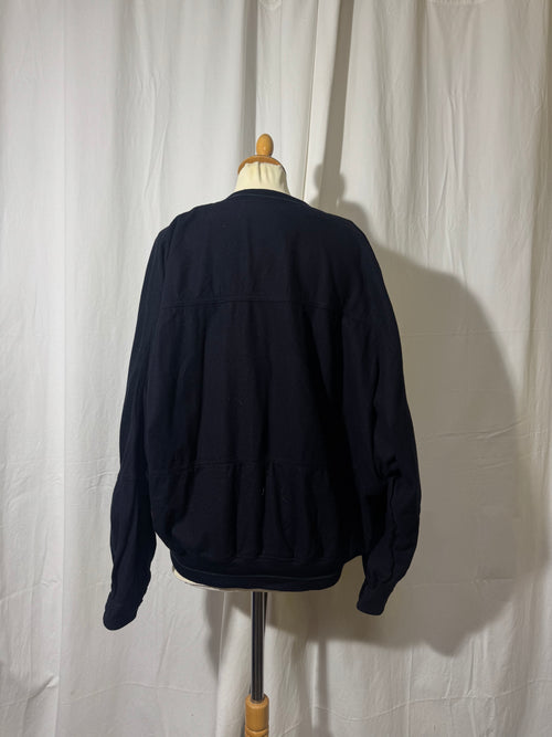 Cardigan en laine bleu marine