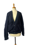 Cardigan en laine bleu marine