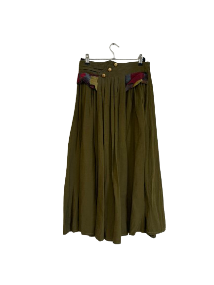 Jupe longue kaki
