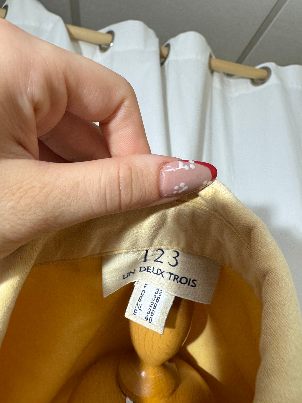 Chemise peau de pêche beige