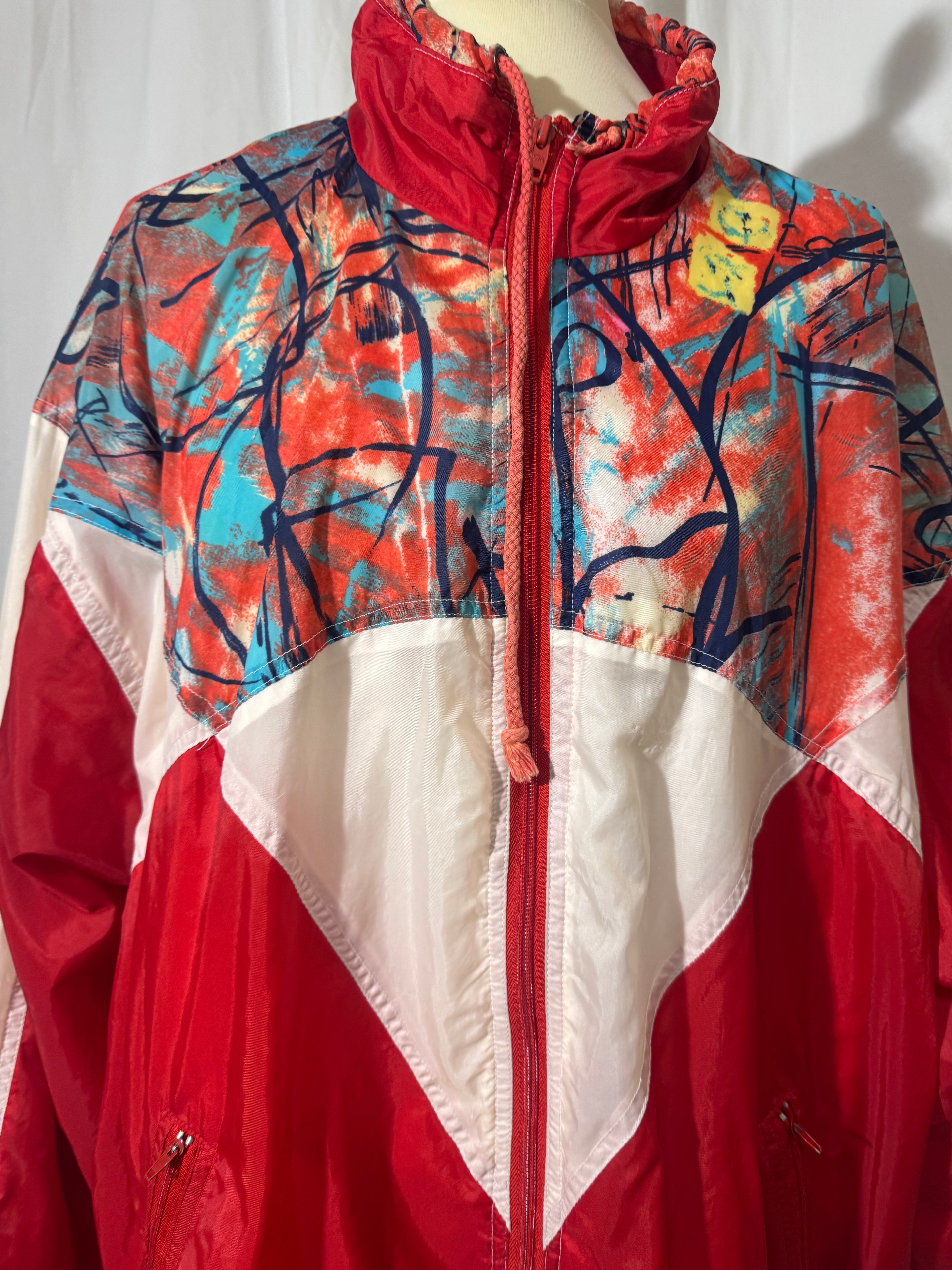 Blouson rouge 90s