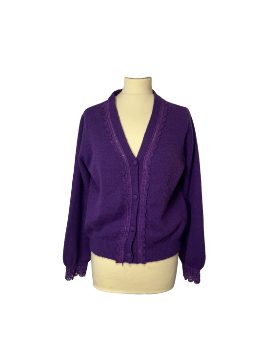 Cardigan violet