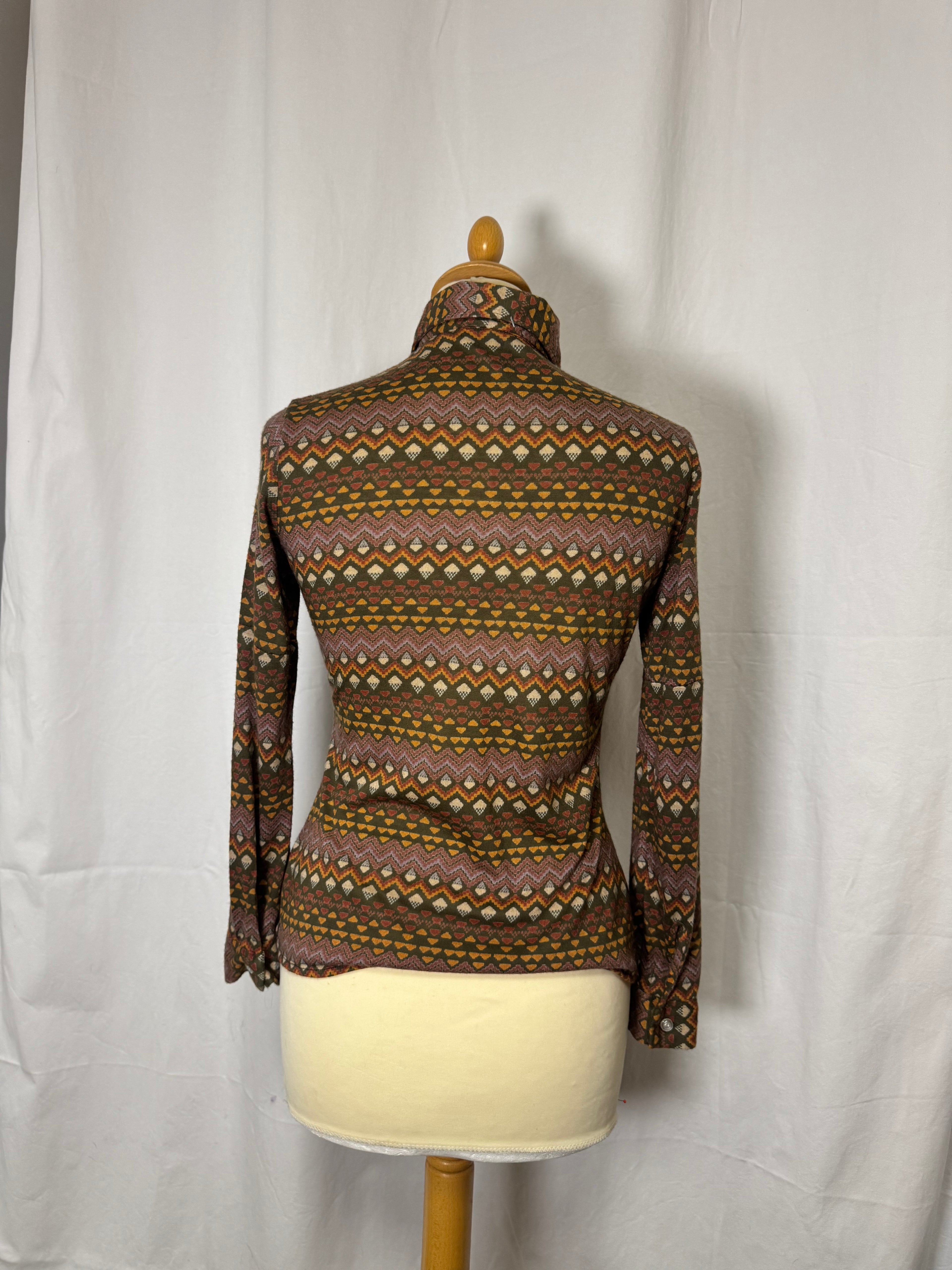 Chemise à motifs 70s