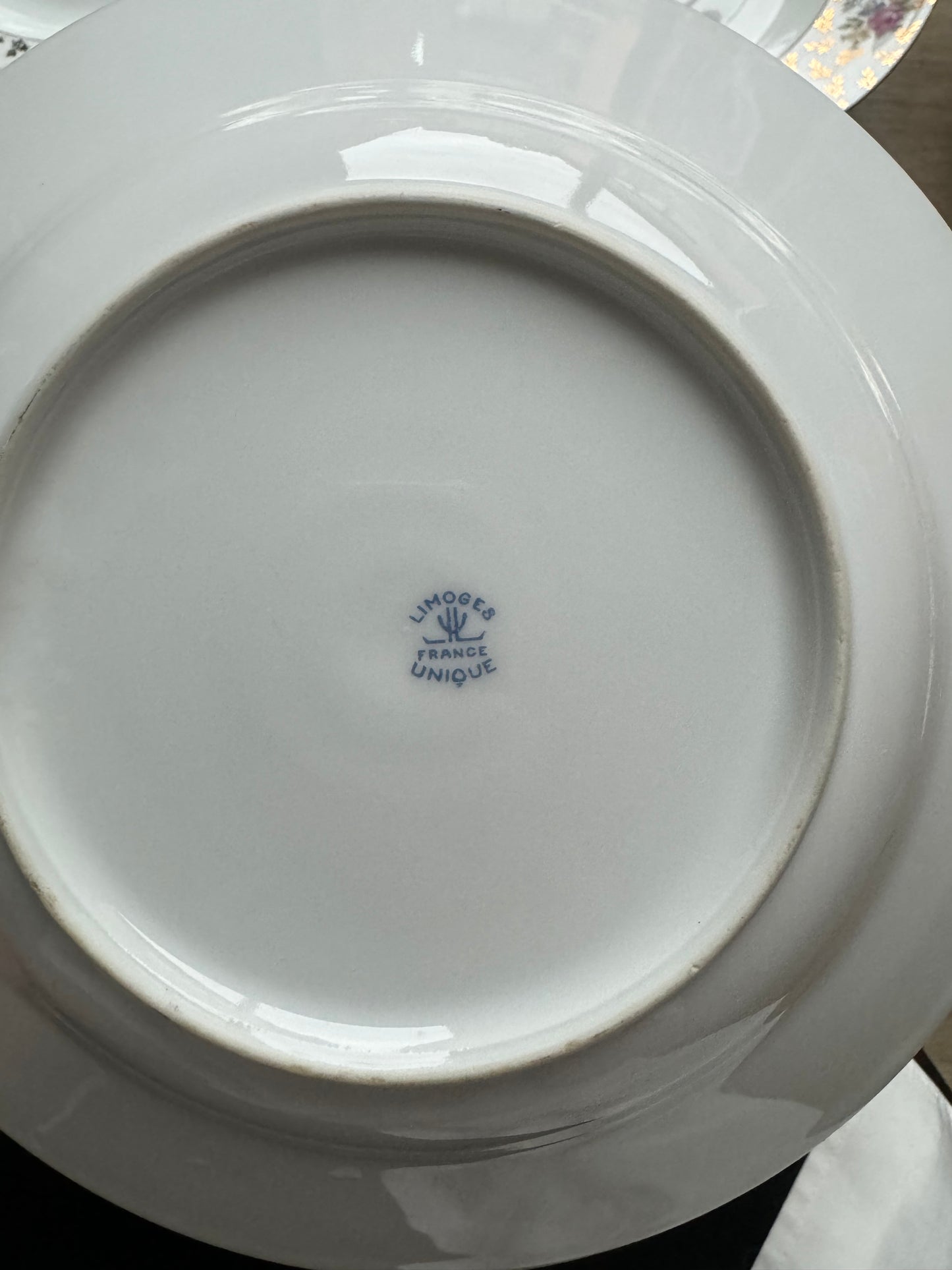 Assiettes en porcelaine Limoges