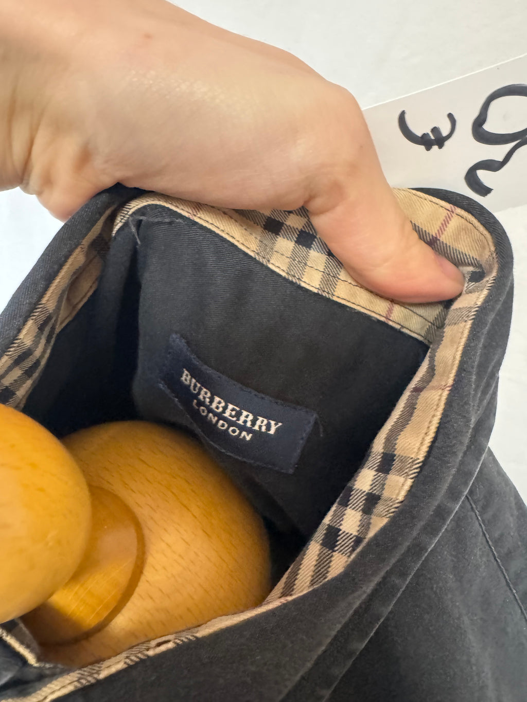 Chemise noir Burberry