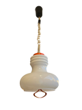 Lustre en opaline 70s