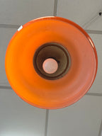 Lustre en opaline et céramique 70s