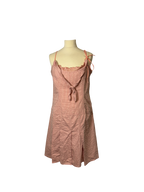 Robe à rayures rose