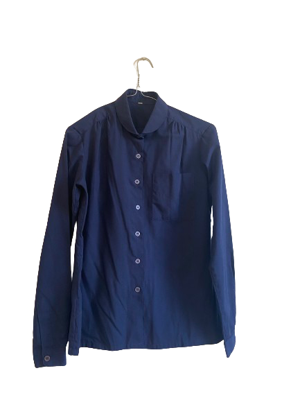 Chemise uni bleu marine