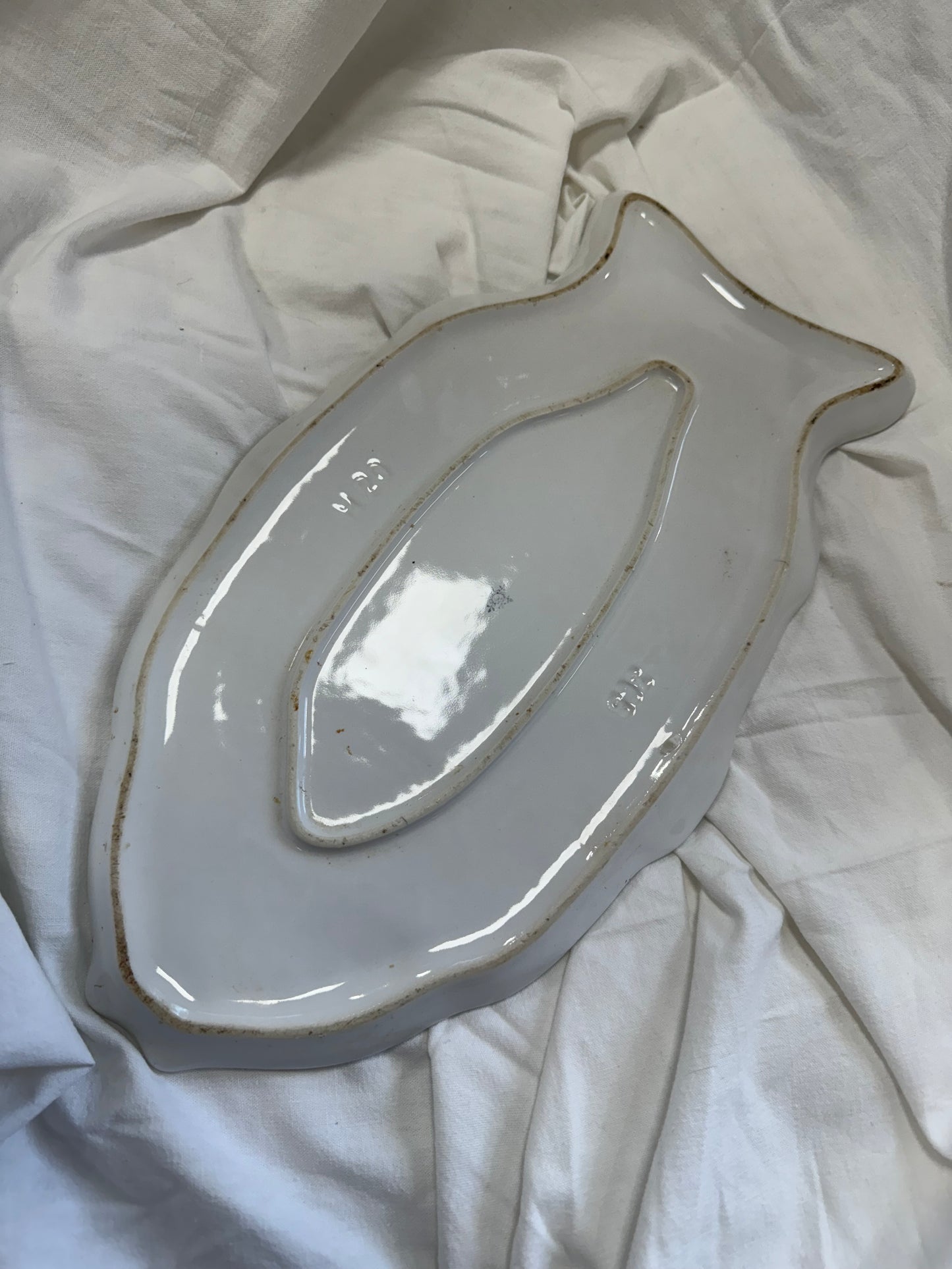 Plat de présentation poisson