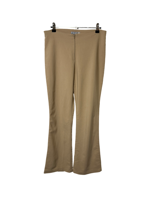 Pantalon beige flare