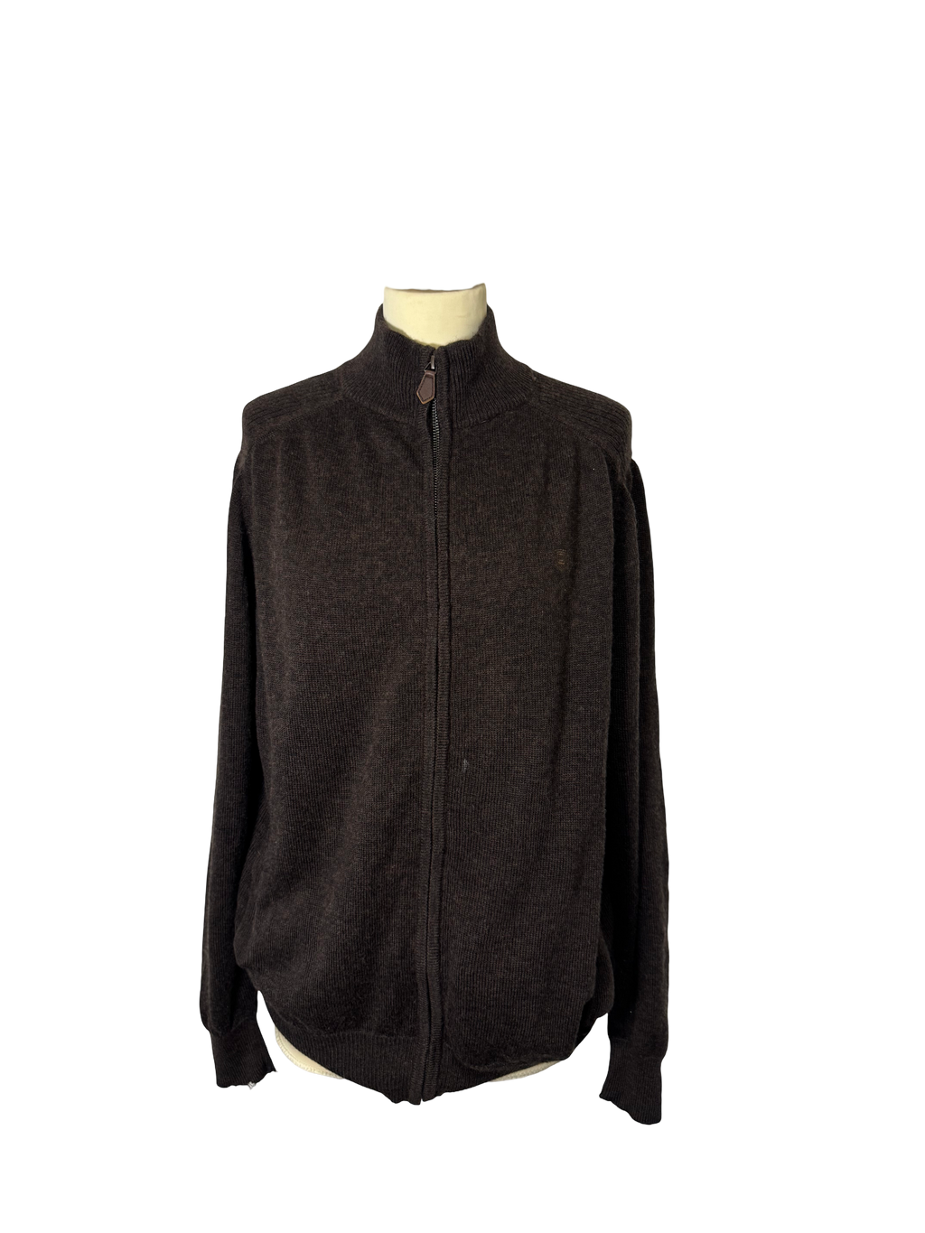 Gilet en laine marron