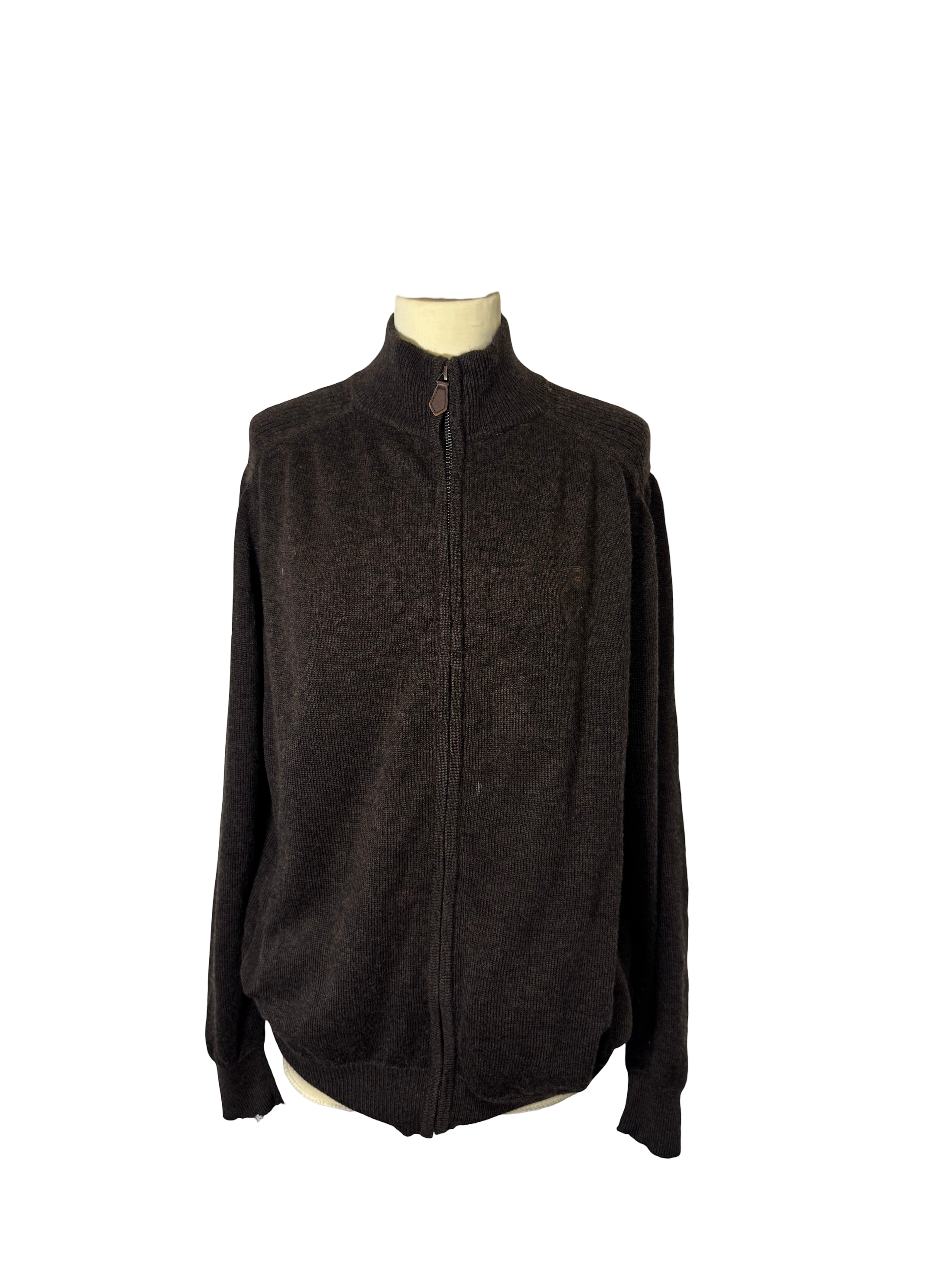 Gilet en laine marron