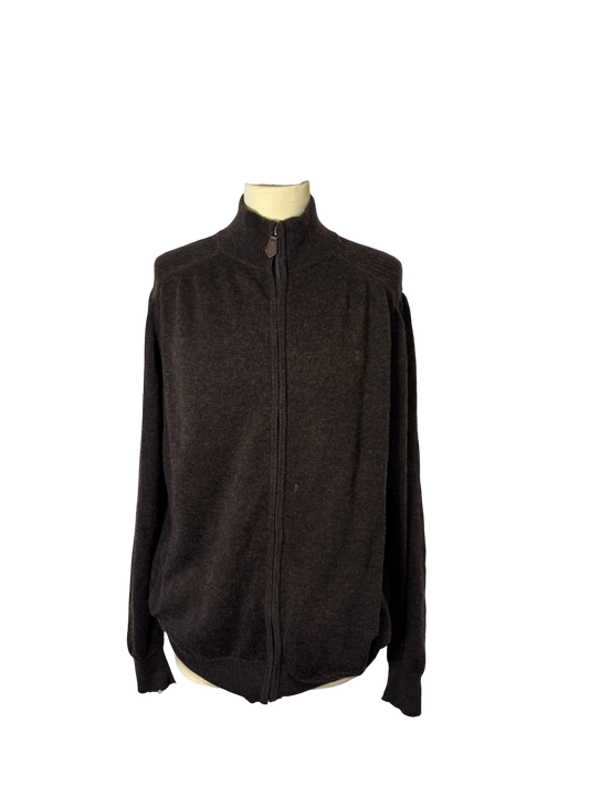 Gilet en laine marron
