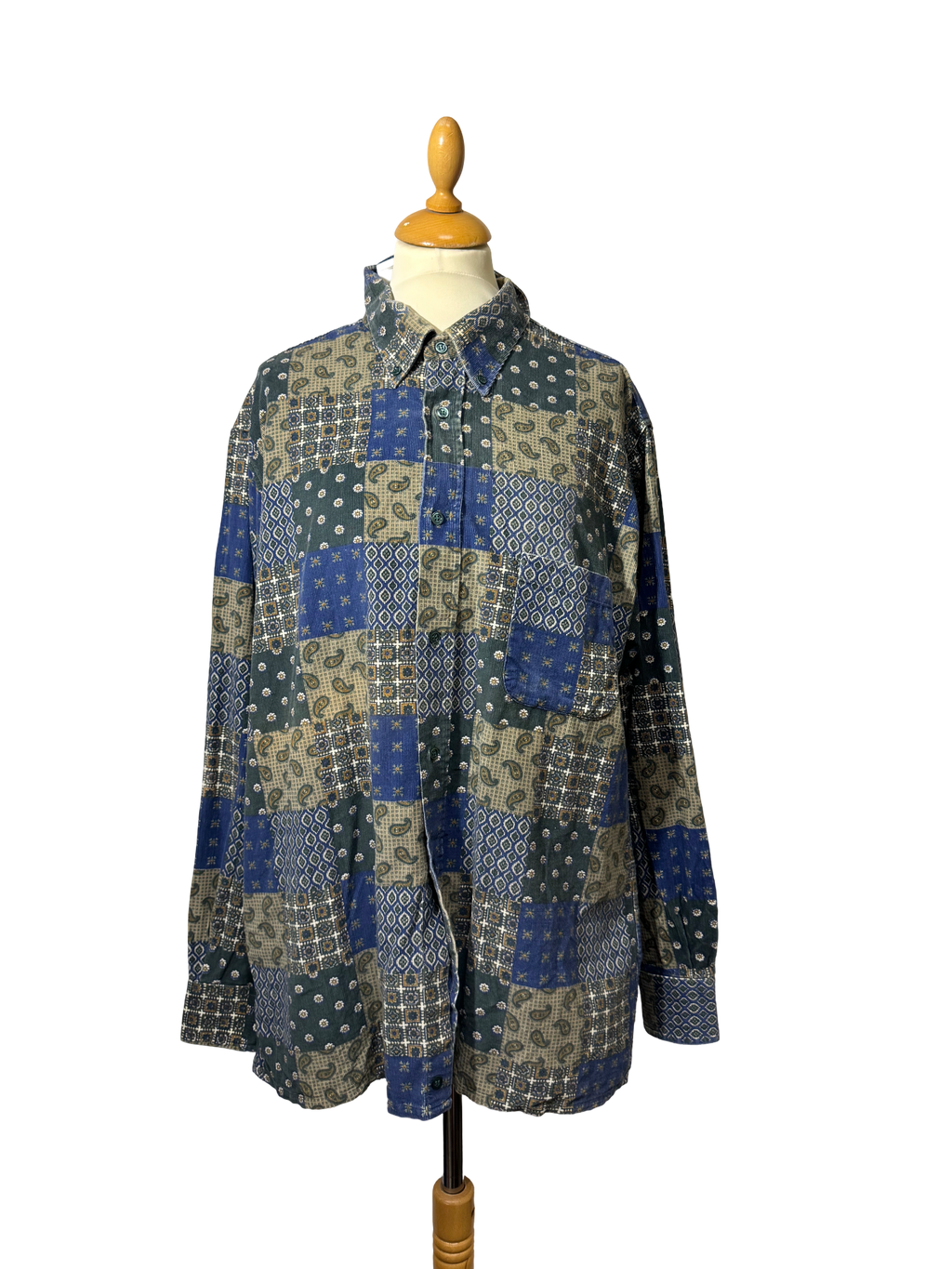 Chemise en velours à fleurs