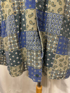 Chemise en velours à fleurs