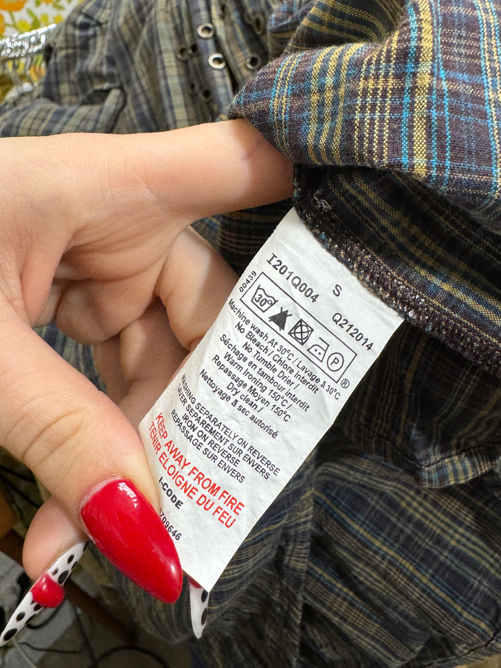 Blouse à carreaux IKKS