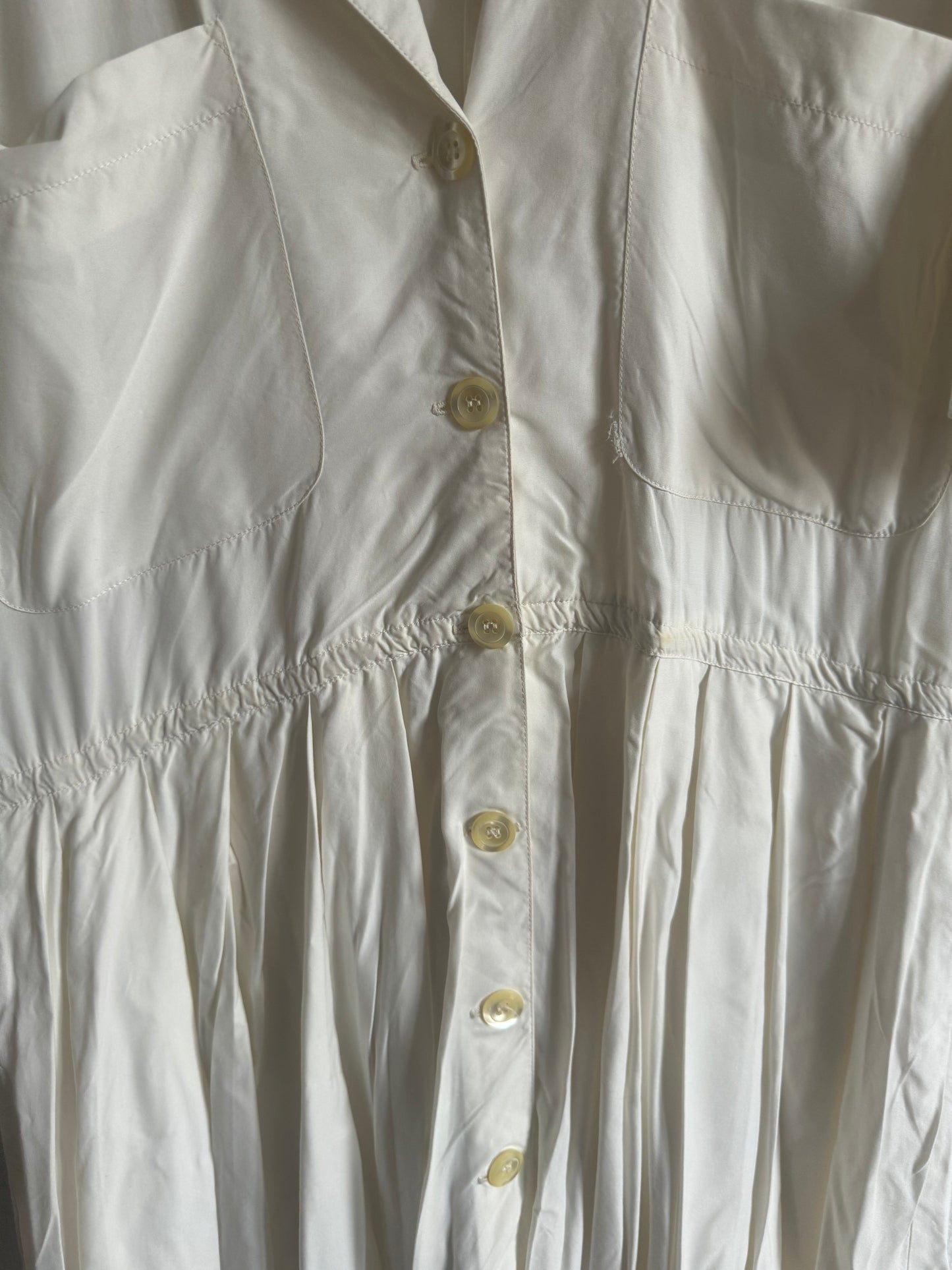Robe blanche 80s