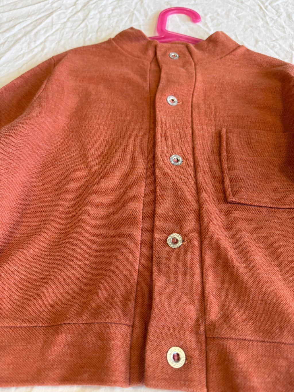 Gilet rouille 70s